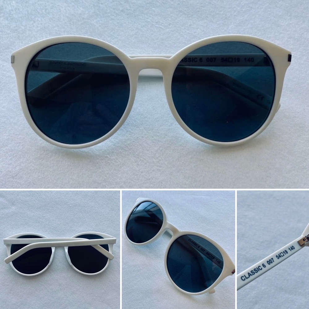 Saint Laurent Classic 6 White Sunglasses
